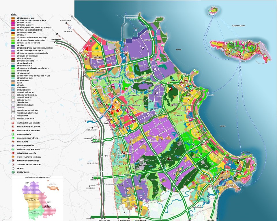 Điều chỉnh tổng thể Quy hoạch chung x&acirc;y dựng Khu kinh tế Dung Quất, tỉnh Quảng Ng&atilde;i đến năm 2045.