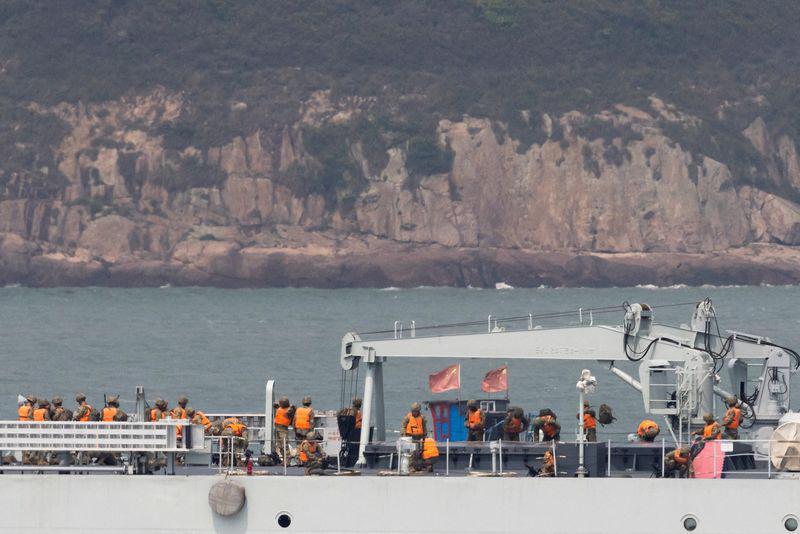 Ngày 8-4, quân đội Trung Quốc thông báo bắt đầu cuộc tập trận kéo dài 3 ngày xung quanh Đài Loan . Ảnh Reuters