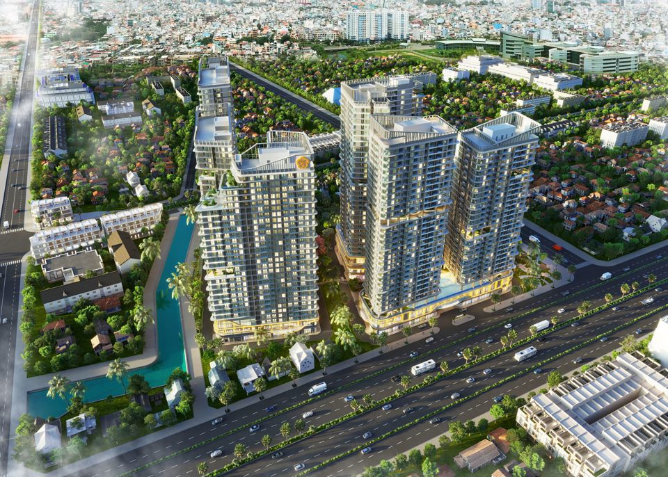 Avatar Thu Duc c&oacute; quy m&ocirc; gần 3,3 ha, gồm 6 t&ograve;a th&aacute;p cao 28 - 33 tầng,cung cấp ra thị trường gần 2.400 căn hộ