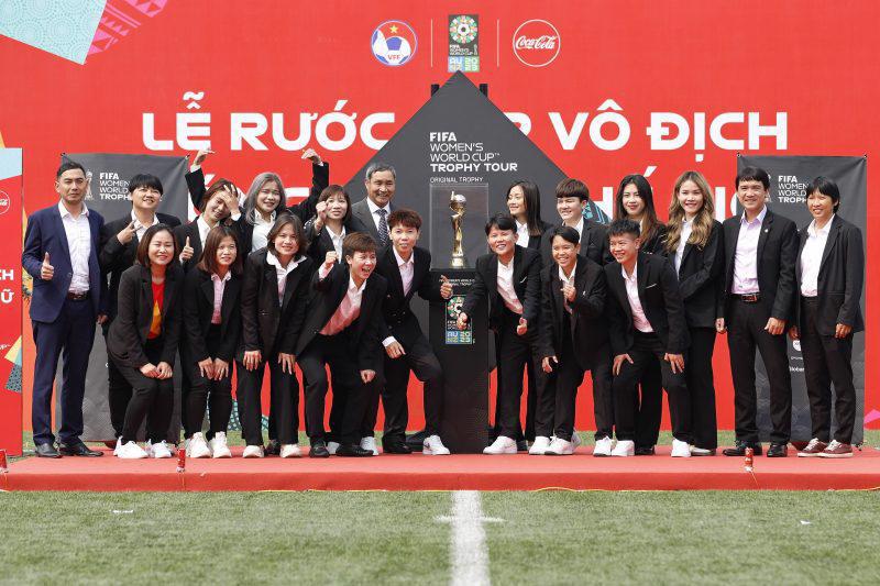 Tuyển nữ Việt Nam lần đầu tiên trong lịch sử góp mặt tại một kỳ World Cup. Ảnh: VFF