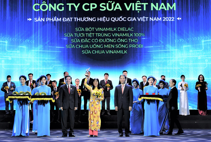 C&ocirc;ng ty CP Sữa Việt Nam (Vinamilk) đạt thương hiệu quốc gia năm 2022. Ảnh: moit.gov.vn