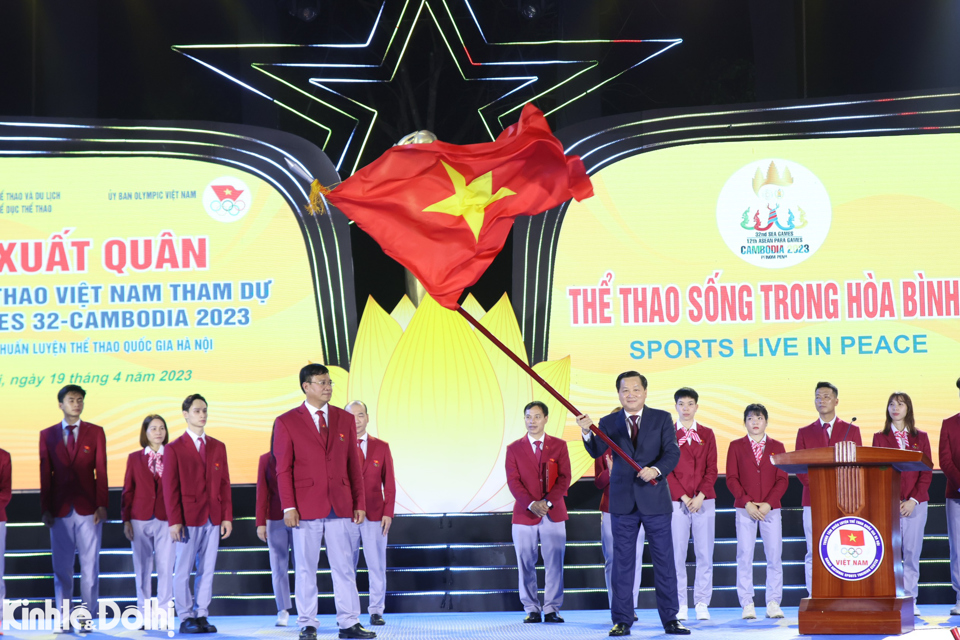 Đo&agrave;n Thể thao Việt Nam tham dự SEA Games 32 với 1.003 th&agrave;nh vi&ecirc;n.