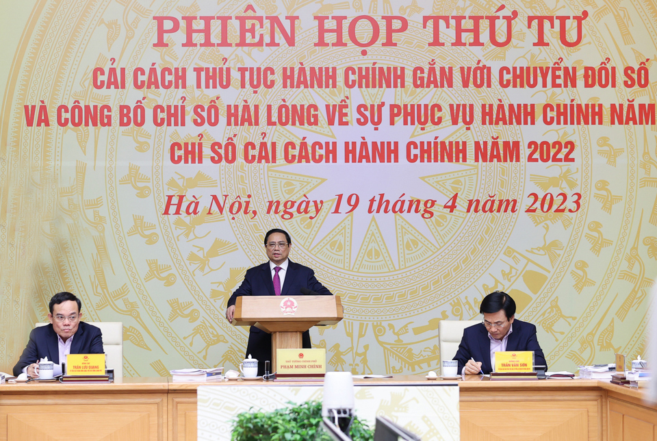 Thủ tướng Phạm Minh Chính chủ trì Phiên họp. Ảnh: Ngọc Thắng