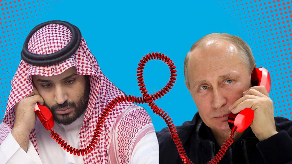 Th&aacute;i tử&nbsp;Ả Rập Saudi Mohammed bin Salman&nbsp; (b&ecirc;n tr&aacute;i) v&agrave; Tổng thống&nbsp;Nga Vladimir Putin đ&atilde; c&oacute; cuộc điện đ&agrave;m h&ocirc;m 21/4. Ảnh: AFP