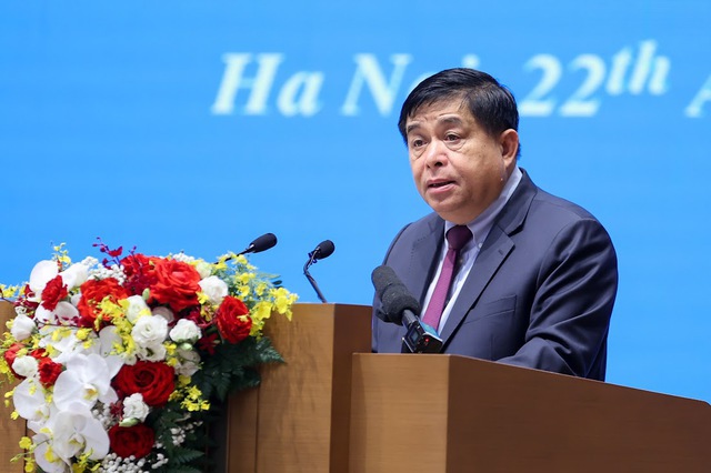 Bộ trưởng Bộ KH&amp;ĐT Nguyễn Ch&iacute; Dũng ph&aacute;t biểu tại Hội nghị. Ảnh: VGP