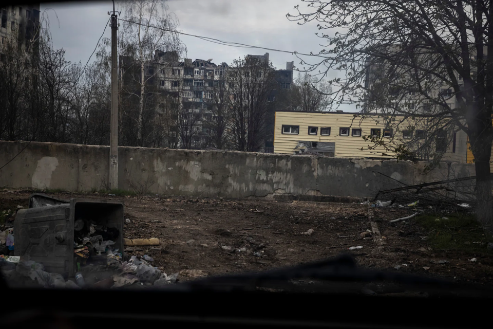 Khung cảnh hoang t&agrave;n ở Bahkmut, Ukraine. Nguồn: The Washington Post