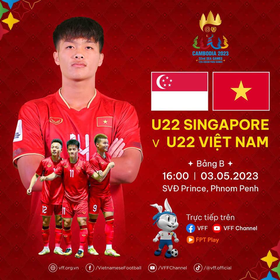 Trực tiếp U22 Việt Nam vs U22 Singapore: Chiến thắng và cải thiện lối chơi - Ảnh 1