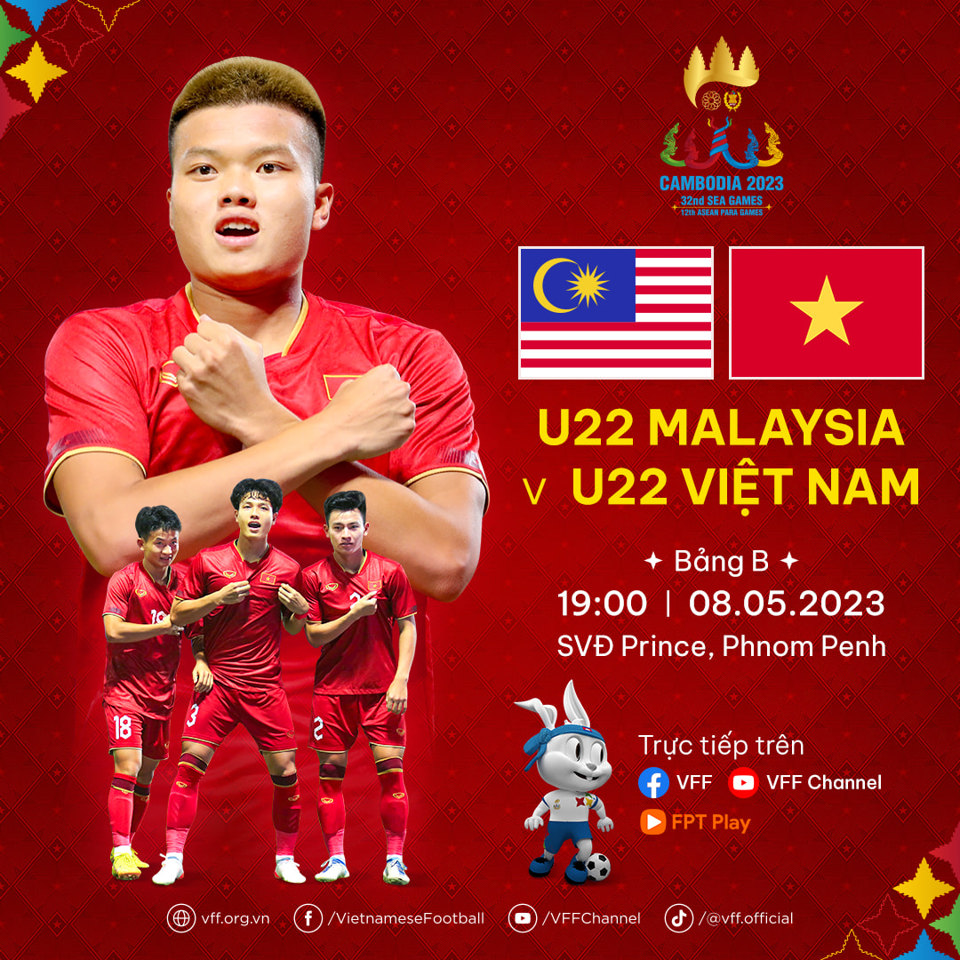 Trực tiếp U22 Malaysia vs U22 Việt Nam: Chiến thắng để vào bán kết sớm - Ảnh 1