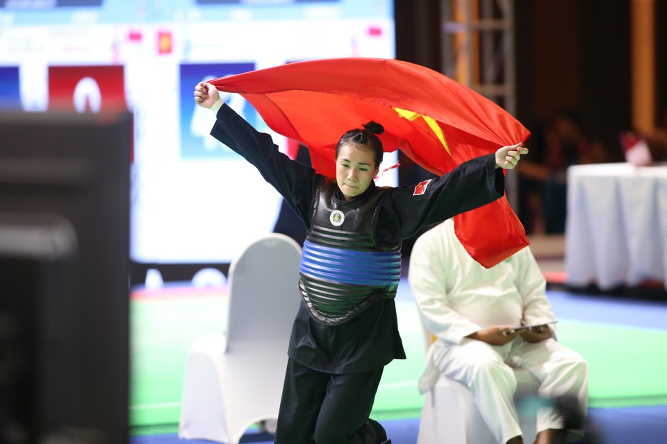 Pencak silat mang về 4 tấm HCV cho Đo&agrave;n Thể thao Việt Nam trong ng&agrave;y 10/5. Ảnh: B&ugrave;i Lượng