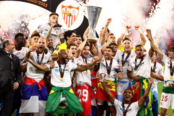 Sevilla lần thứ 7 l&ecirc;n ng&ocirc;i v&ocirc; địch Europa League. Ảnh: Getty