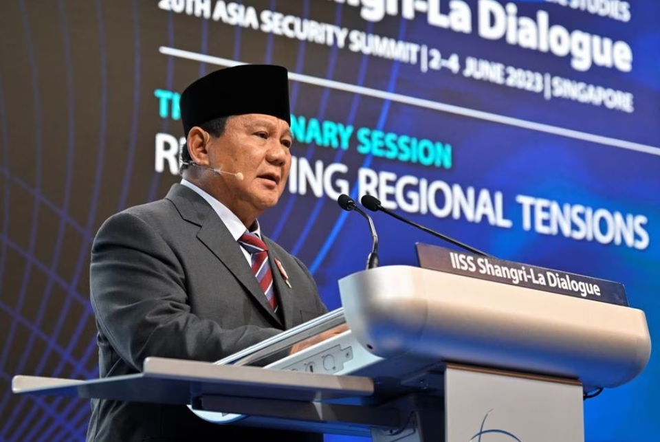 Bộ trưởng Quốc ph&ograve;ng Indonesia Prabowo Subianto. Ảnh: Reuters