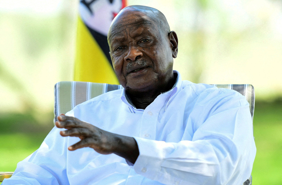 Tổng thống Uganda Yoweri Museveni - Ảnh: Reuters