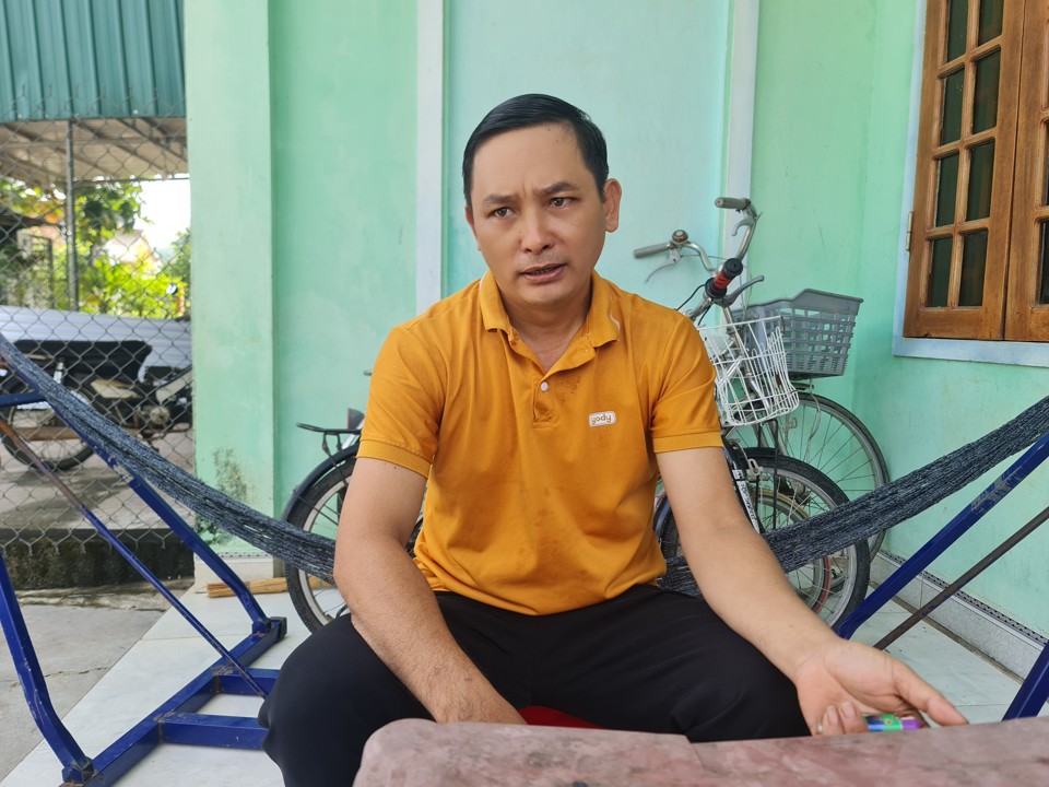 Anh Trịnh Văn Long chuyển v&agrave;o&nbsp; sinh sống ở khu t&aacute;i định cư Nhơn Lộc 1 từ năm 2016