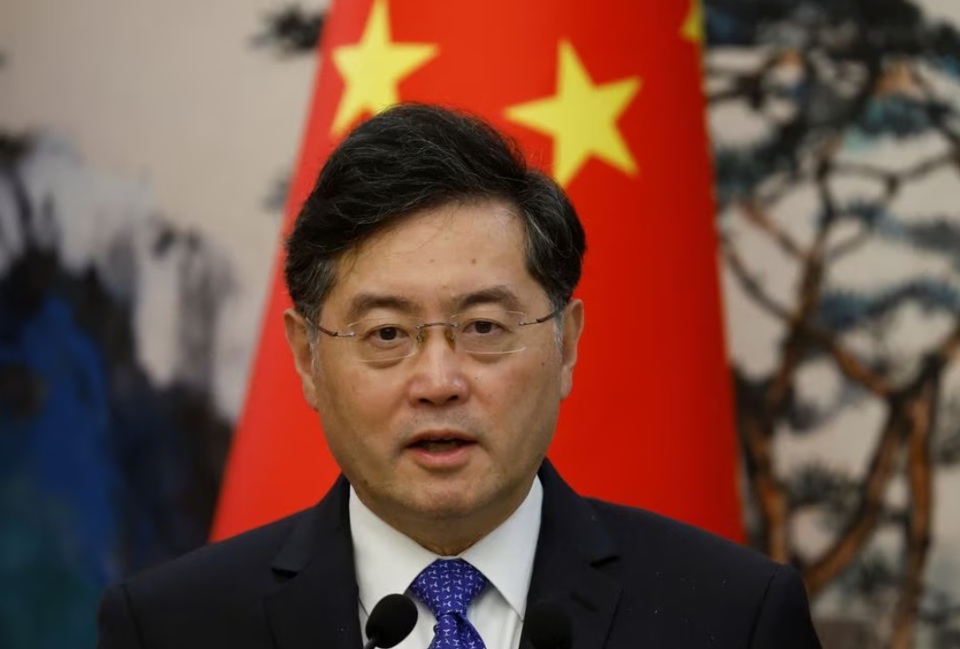 Bộ trưởng Ngoại giao Trung Quốc Tần Cương. Ảnh: Reuters