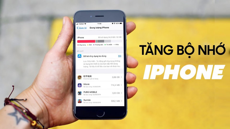 Kh&ocirc;ng cần x&oacute;a dữ liệu, người d&ugrave;ng vẫn c&oacute; thể tăng dung lượng lưu trữ tr&ecirc;n iPhone