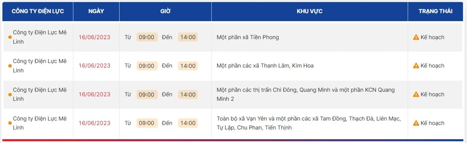 Lịch cắt điện Hà Nội ngày 16/6 mới nhất - Ảnh 5