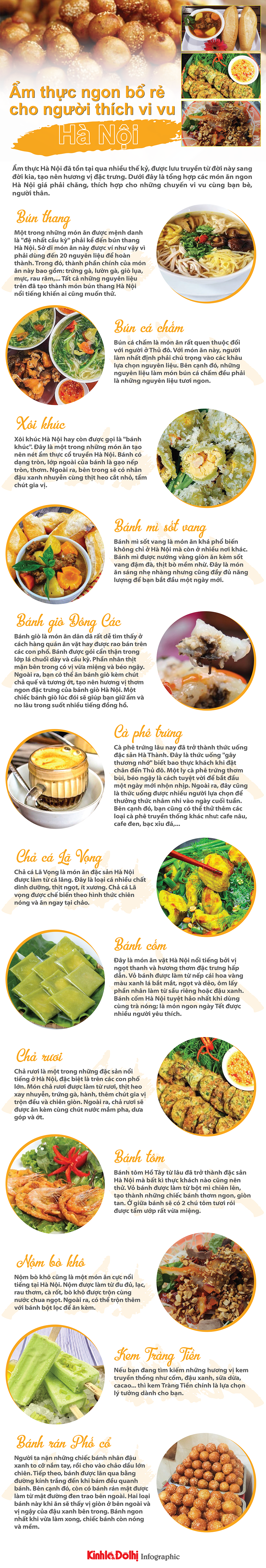 Những món ăn ngon, bổ, rẻ ở Hà Nội khiến du khách thích mê - Ảnh 1