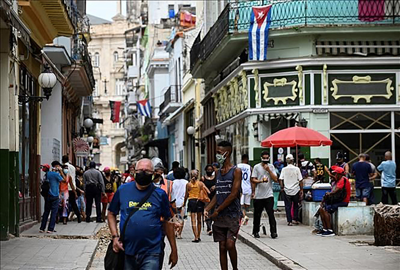 Một g&oacute;c phố ở La Habana, Cuba - Ảnh: AFP/TTXVN