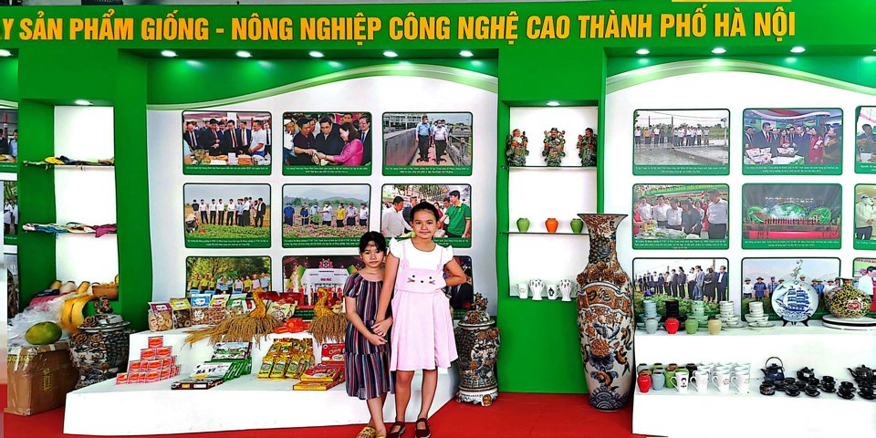 Gian h&agrave;ng của&nbsp;Sở NN&amp;PTNT TP H&agrave; Nội đẹp nhất tại hội chợ&nbsp;triển l&atilde;m "Giống, n&ocirc;ng nghiệp c&ocirc;ng nghệ cao" TP Hồ Ch&iacute; Minh lần thứ 9 năm 2023