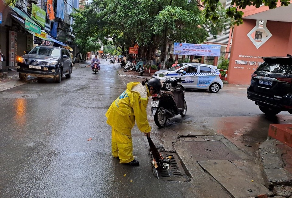 Trong s&aacute;ng ng&agrave;y 28/6, t&igrave;nh trạng ngập &uacute;ng tại c&aacute;c điểm thi đ&atilde; kh&ocirc;ng xảy ra.