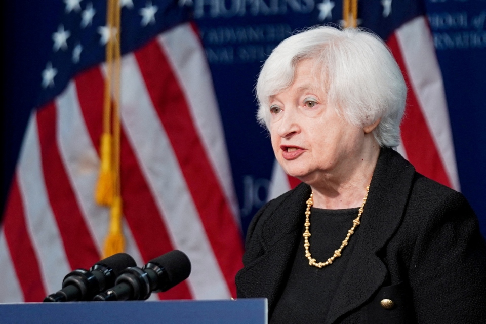 Bộ trưởngTài chính Mỹ JanetYellen. Ảnh: AP