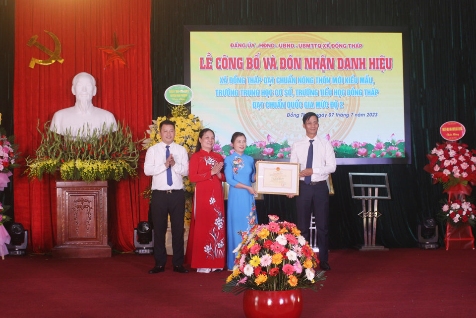 Hà Nội: Xã Đồng Tháp (huyện Đan Phượng) đạt chuẩn nông thôn mới kiểu mẫu - Ảnh 1