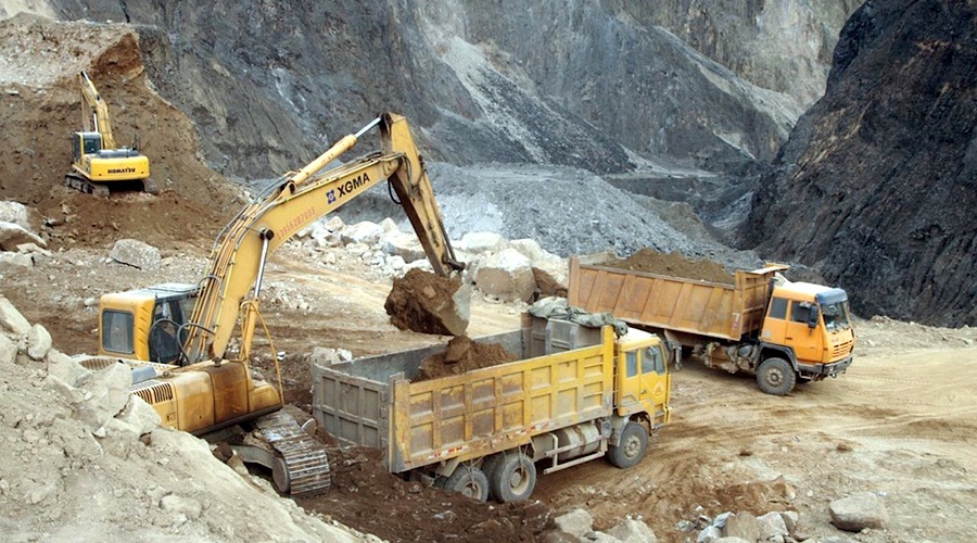 中国四川省のレアアース鉱山。 写真：AP通信