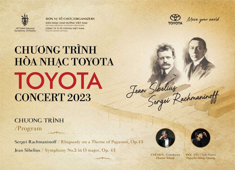 Poster chương tr&igrave;nh Ho&agrave; nhạc Toyota.