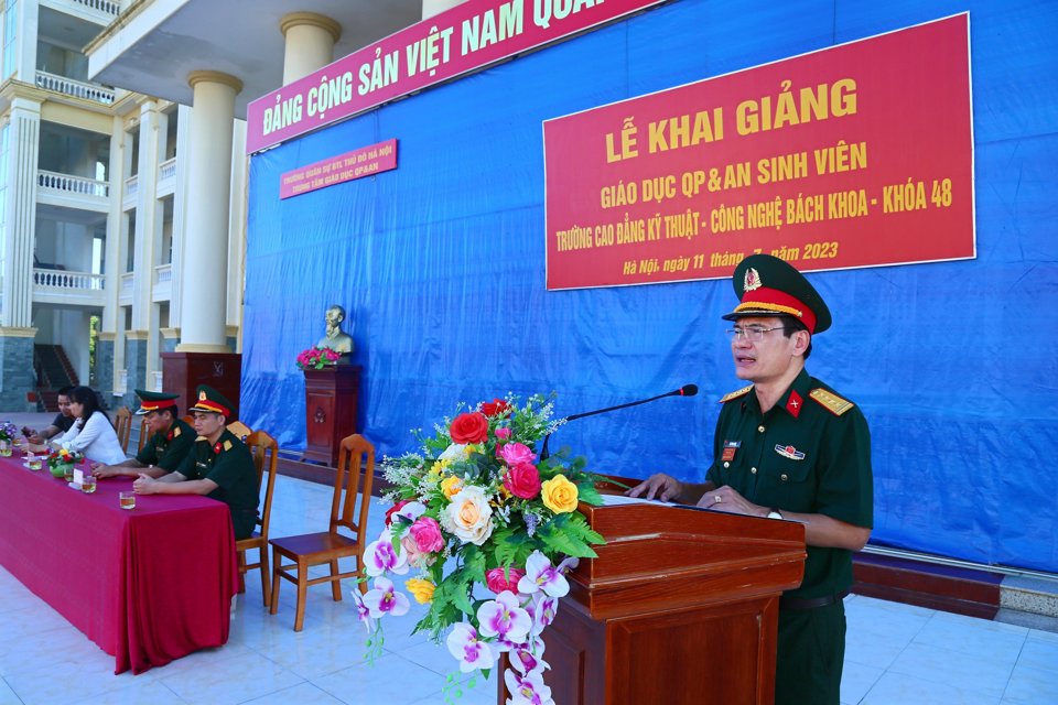 Đại t&aacute; Đại t&aacute; L&ecirc; Đ&igrave;nh Năm - Ph&oacute; Hiệu trưởng Trường Qu&acirc;n sự Bộ Tư lệnh Thủ đ&ocirc; H&agrave; Nội