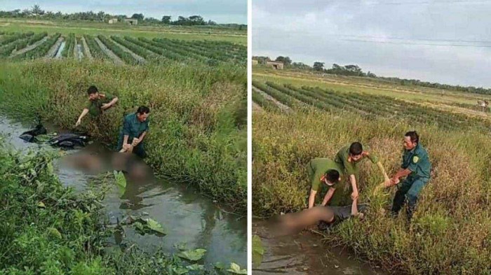 Tai nạn giao thông ngày 12/7/2023: Thi thể thanh niên cùng xe máy dưới mương nước - Ảnh 2