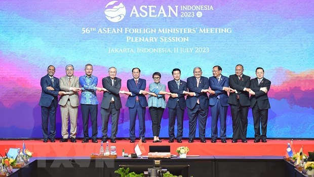 C&aacute;c Bộ trưởng Ngoại giao ASEAN&nbsp;chụp ảnh chung. Ảnh:TTXVN
