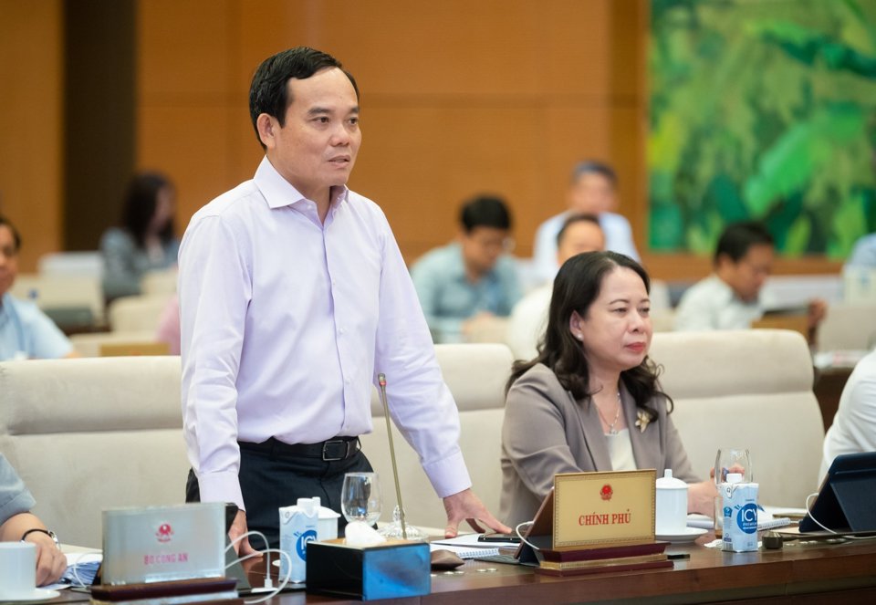 Phó Thủ tướng Chính phủ Trần Lưu Quang phát biểu tại phiên họp. Ảnh: Phạm Thắng