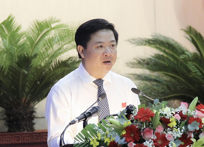 Chủ tịch HĐND TP Đ&agrave; Nẵng Lương Nguyễn Minh Triết ph&aacute;t biểu khai mạc kỳ họp. &nbsp;