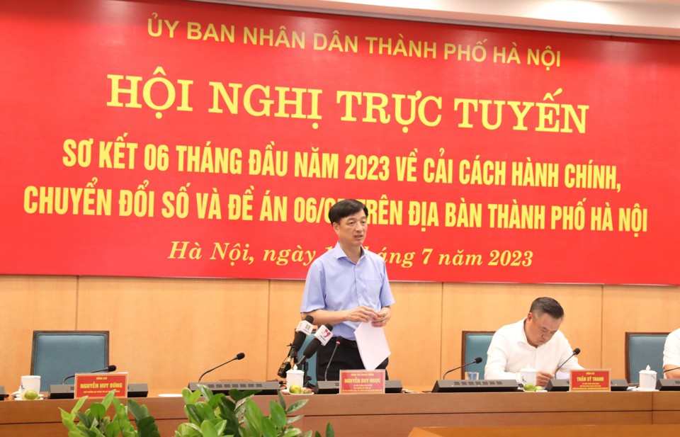 Thứ trưởng Bộ C&ocirc;ng an Nguyễn Duy Ngọc ph&aacute;t biểu tại hội nghị.&nbsp;