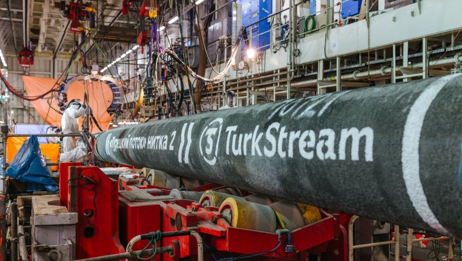 D&ograve;ng chảy kh&iacute; đốt sang ch&acirc;u &Acirc;u qua đường ống Turk Stream tăng kỷ lục trong th&aacute;ng 7. Ảnh: FT