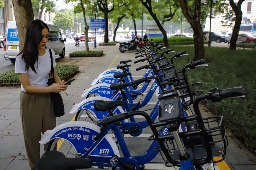 Hà Nội: Xe đạp công cộng bắt đầu xuống phố - Ảnh 7