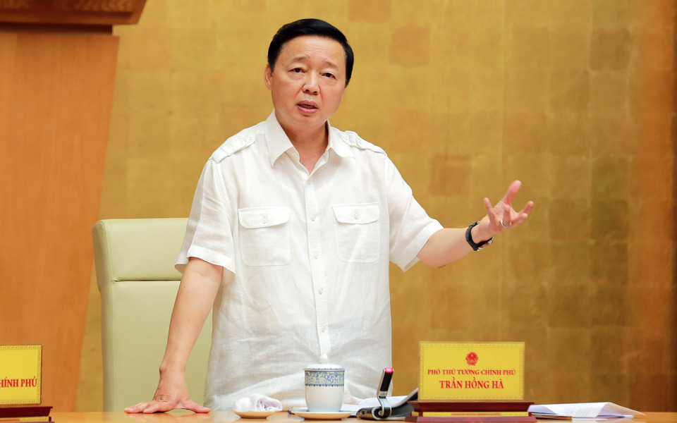 Ph&oacute; Thủ tướng Trần Hồng H&agrave; đ&atilde; chủ tr&igrave; cuộc họp về vấn đề định gi&aacute; đất.