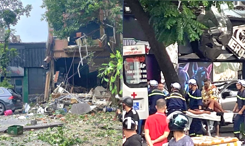 Hiện trường tan hoang sau vụ nổ ở đường Yên Phụ, quận Ba Đình - Ảnh 4