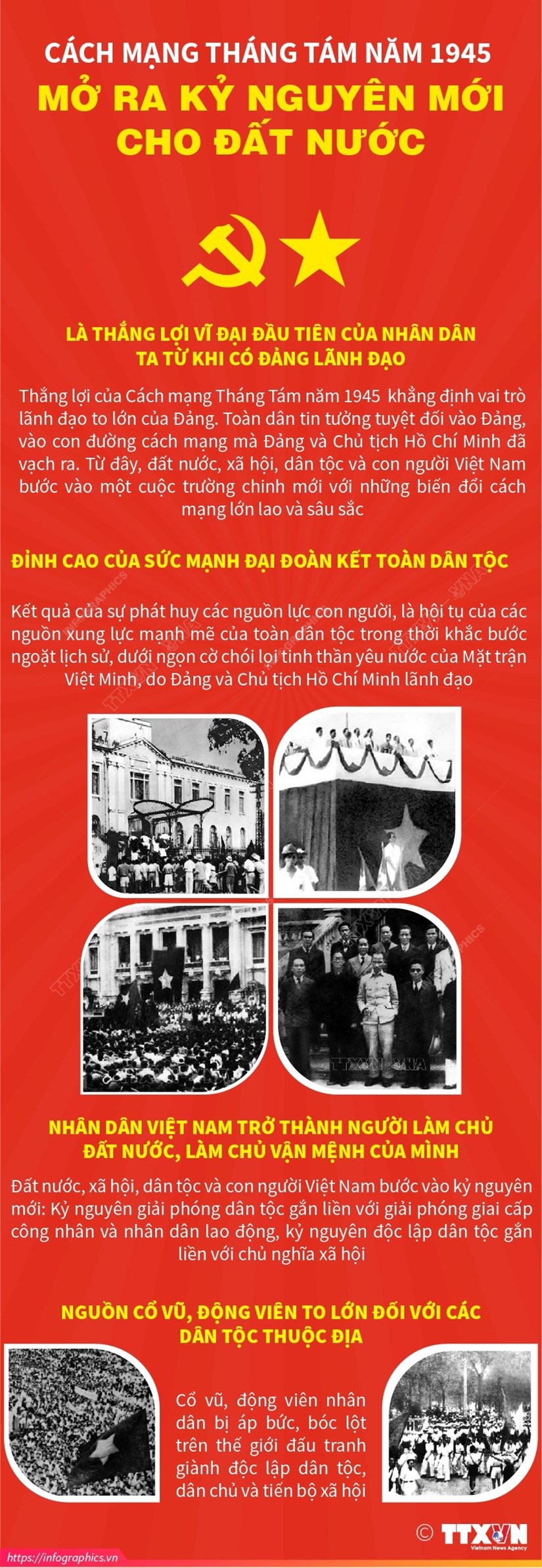 [Infographics] Cách mạng Tháng Tám: Mở ra kỷ nguyên mới cho đất nước - Ảnh 1