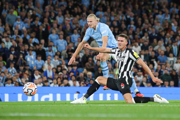 Man City đ&aacute;nh bại&nbsp;Newcastle&nbsp;s&acirc;n nh&agrave;&nbsp;Etihad. Ảnh: Getty.