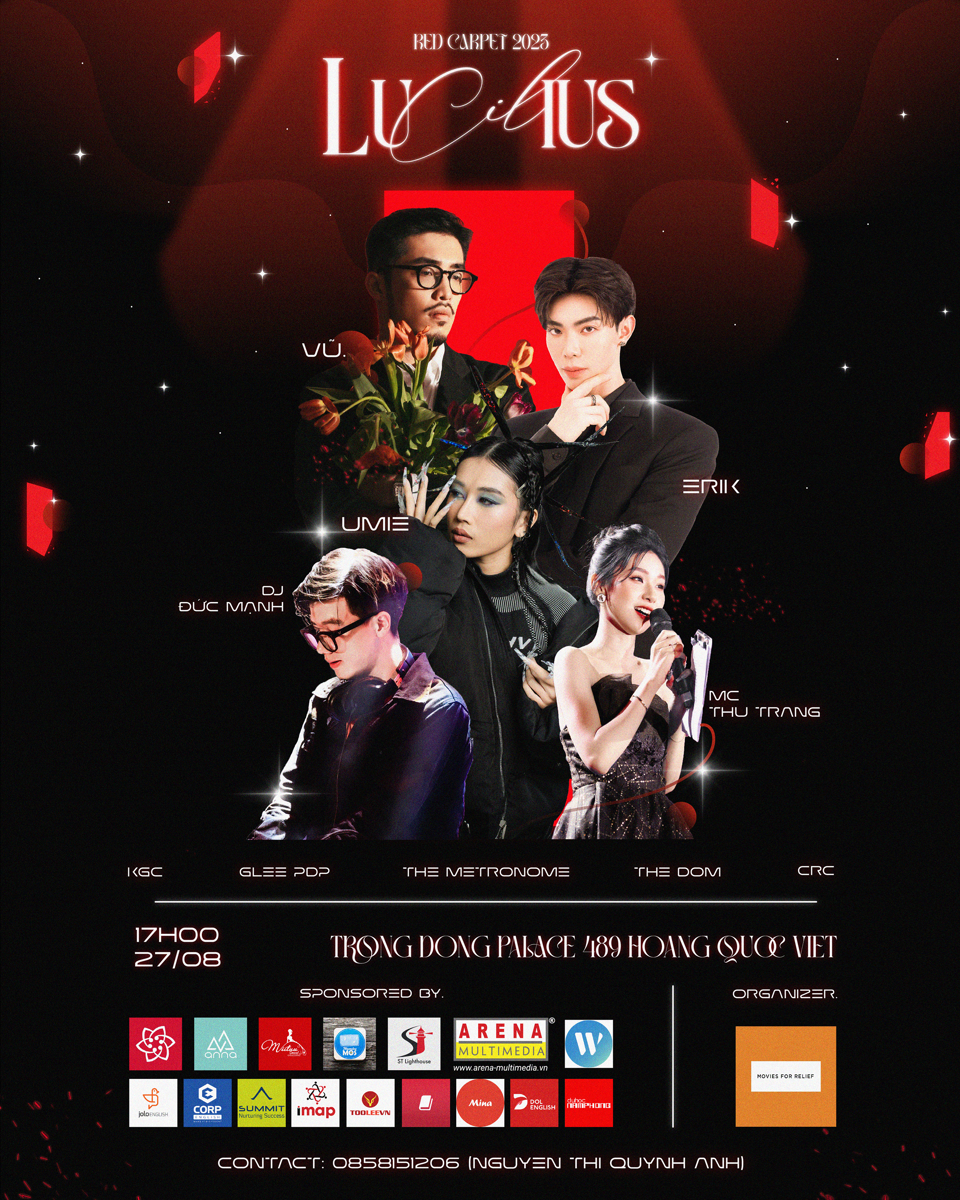 Poster của đ&ecirc;m prom night &ldquo;Lucilius&rdquo; ng&agrave;y 27/08 sắp tới