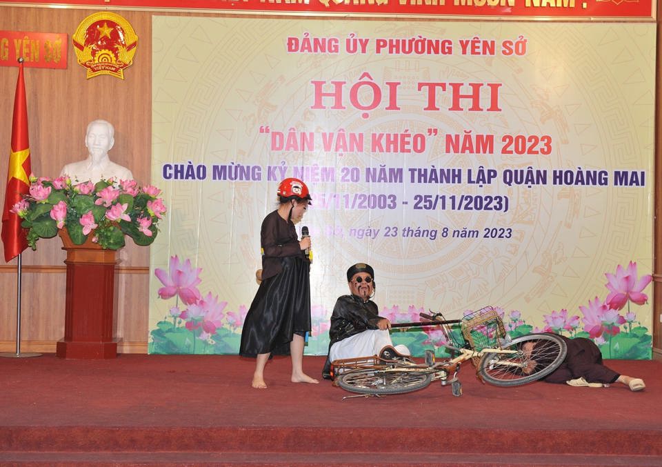 Tiểu phẩm dự thi. Ảnh HM