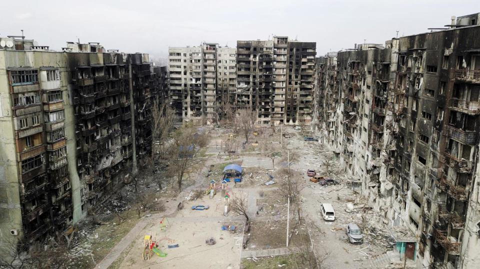 Khung cảnh đổ n&aacute;t của th&agrave;nh phố Mariupol trong cuộc chiến Nga-Ukraine. Nguồn: CNN