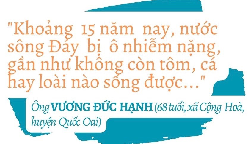 Sông Đáy thơ mộng thành dòng sông “chết” - Ảnh 4