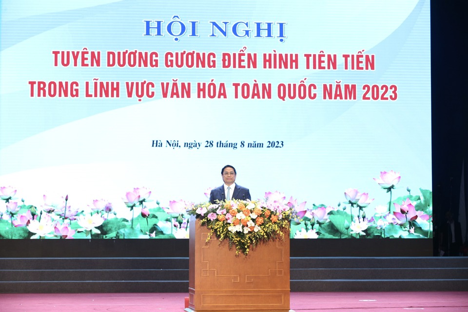 Thủ tướng Ch&iacute;nh phủ Phạm Minh Ch&iacute;nh ph&aacute;t biểu tại Hội nghị.