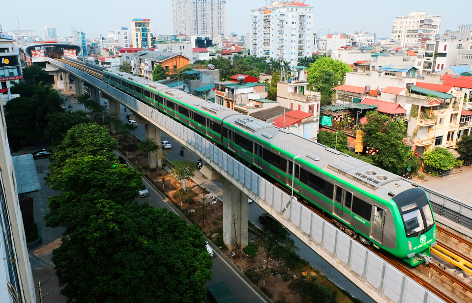 T&agrave;u đ&ocirc; thị C&aacute;t Linh - H&agrave; Đ&ocirc;ng. Ảnh: C&ocirc;ng H&ugrave;ng