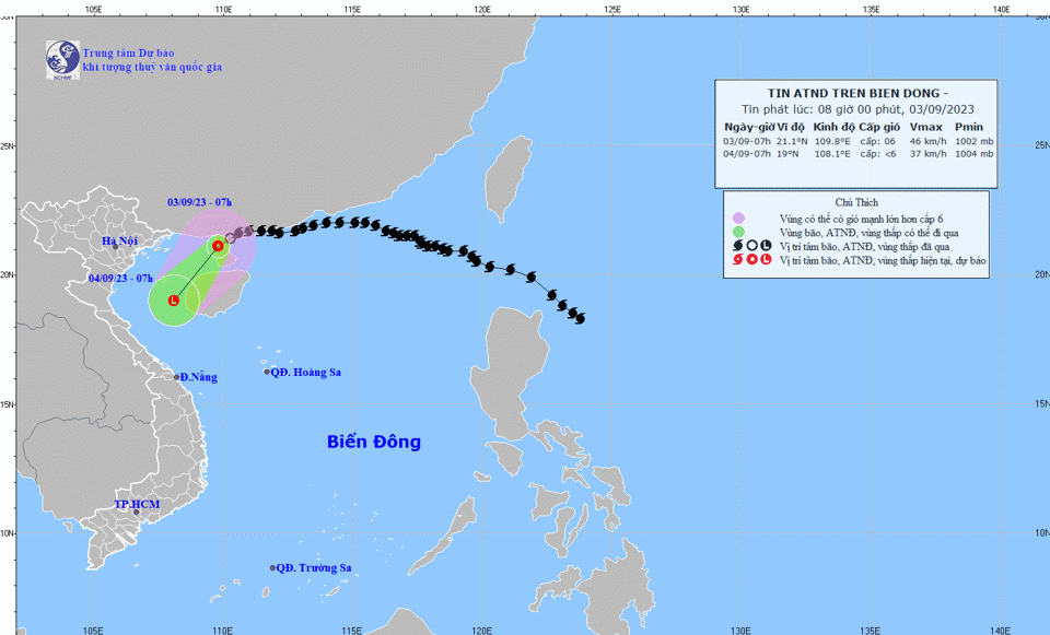 Biển Đông xuất hiện áp thấp nhiệt đới - Ảnh 1