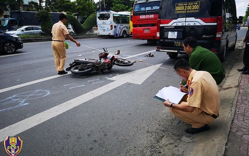 Hiện trường một vụ tai nạn giao th&ocirc;ng.&nbsp;