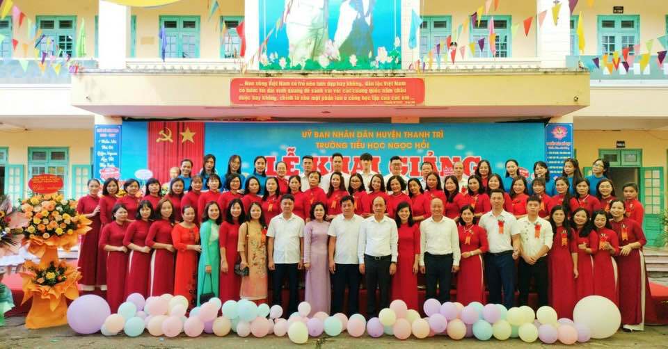 L&atilde;nh đạo huyện Thanh Tr&igrave; dự lễ khai giảng tại Trường THCS Đại &Aacute;ng v&agrave; Trường Tiểu học Ngọc Hồi.