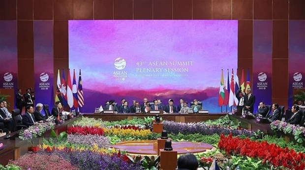 Phi&ecirc;n to&agrave;n thể Hội nghị Cấp cao ASEAN lần thứ 43. (Ảnh: Dương Giang/TTXVN) &nbsp;